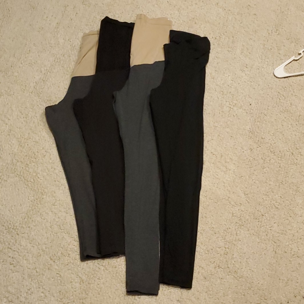Maternity leggings (2 cropped and 2 full length)